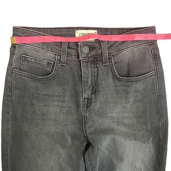 L’Agence High Line High Rise Skinny Jean in Night Destruction Women’s 24 - Picture 7 of 12